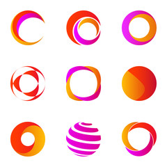 Business Abstract Circle logo icons