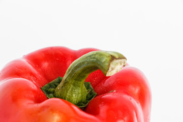 Big pepper on white background