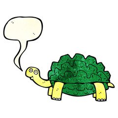 cartoon tortoise with speech bubble
