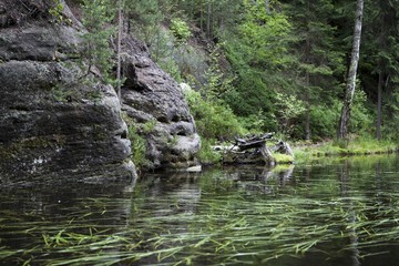 National Park of Adrspach-Teplice rocks. Rock Town. Czech Republic