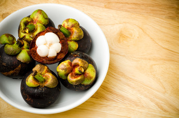Mangosteen fruit (popular tropical fruit in Thailand)
