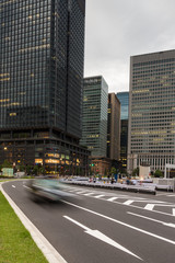 Fototapeta na wymiar Traffic in Tokyo, Japan capital city