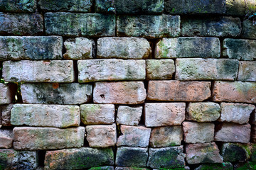 Rough brick wall