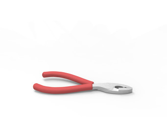     Pliers, nippers isolated on white. 