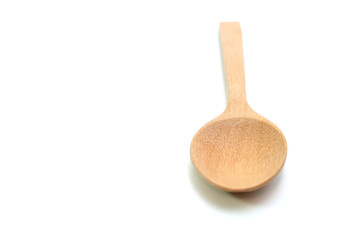 Wooden Spoon isolated on white background