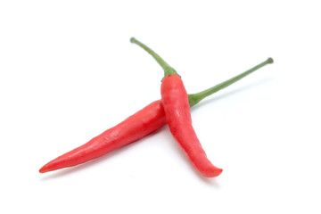 Red chili pepper isolated on a white background
