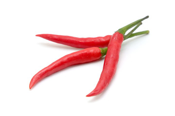 Red chili pepper isolated on a white background