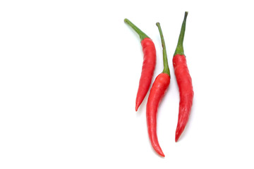 Red chili pepper isolated on a white background