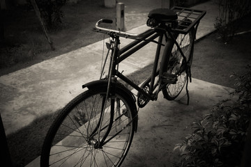 old bike with filter effect retro vintage style