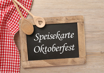 Speisekarte Oktoberfest