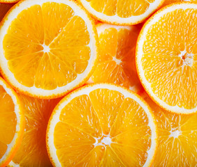 Oranges slices background