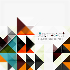 Fototapeta premium Abstract geometric background. Modern overlapping triangles