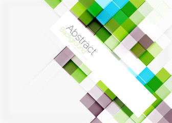 Square shape mosaic pattern design. Universal modern composition