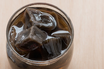 Grass Jelly in glass