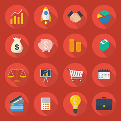 Business Flat Icon Set