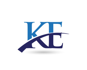 KE Logo Letter Swoosh