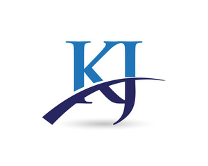 KJ Logo Letter Swoosh