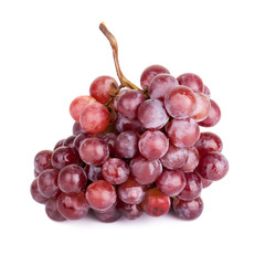 fresh red grape isolated on white background