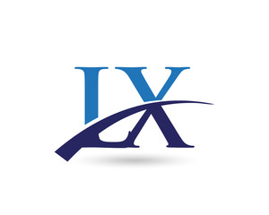 LX Logo Letter Swoosh