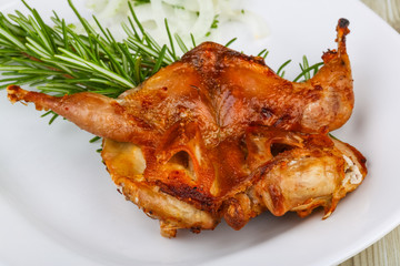 Grilled quail