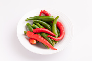 chili pepper on a white background