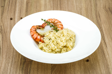 Risotto with prawn