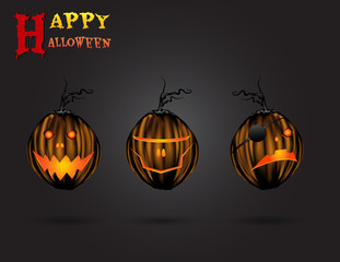 Halloween Set2 . a ghost pumpkin .