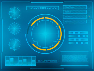 Abstract future, concept vector futuristic blue virtual graphic