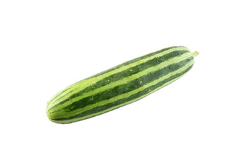 Fresh cucumber isolated on white.