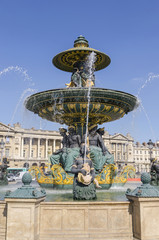 Fototapeta na wymiar Paris. fountain concorde square