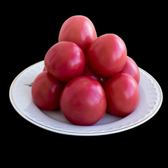 New crop of tomatoes. Tomatoes grown big, juicy, sweet. From tomatoes get delicious lecho.
