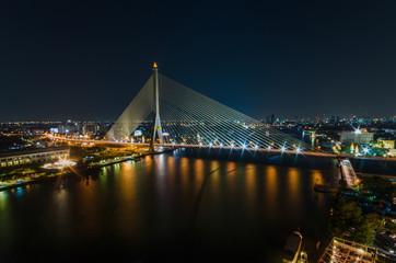 Fototapeta na wymiar The Rama VIII Bridge