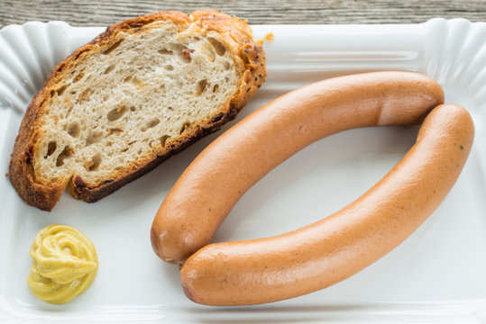Nahaufnahme Wiener Würste