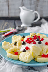 Lazy dumplings of cottage cheese
