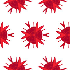 Seamless vector abstract red pattern in eps