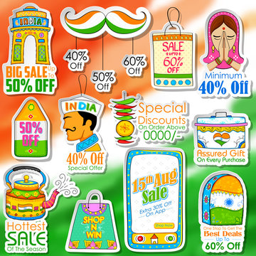 Happy Independence Day shopping sale