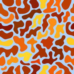 abstract vector chaotic spotted seamless pattern