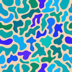 abstract vector chaotic spotted seamless pattern