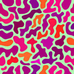 abstract vector chaotic spotted seamless pattern