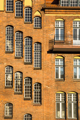 Gebäude an der Marienkirche in Lübeck, Deutschland