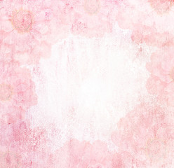 leaves of trees Grunge pink background vintage abstract rusty colored background
