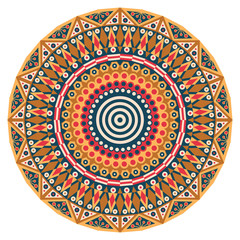 Round ethnic pattern