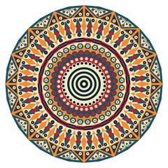 Round ethnic pattern - 89221499
