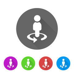 App Icon Long Shadow - 5 Colors