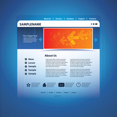 Abstract Business Web Site Design Template Vector