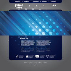 Abstract Business Web Site Design Template Vector