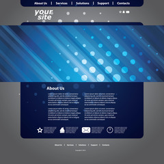 Fototapeta premium Abstract Business Web Site Design Template Vector
