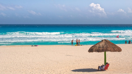 Cancun beach in Mexico