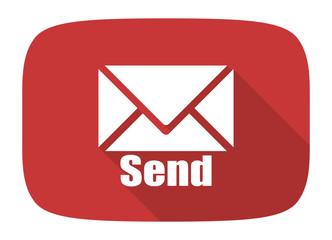 send flat design modern icon