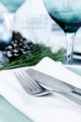 Holiday table setting